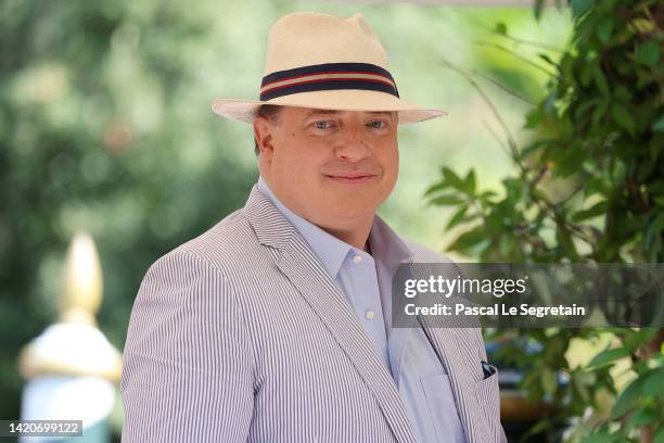 Brendan Fraser arrives at the Hotel Excelsior during the 79th Venice International Film Festival on September 04, 2022 in Venice, Italy.