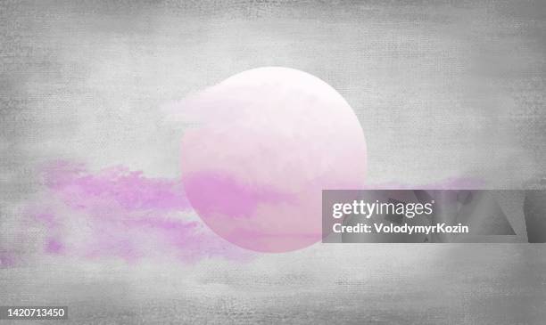 scenic fantasy background with sun disk against dramatic cloud cover - screen saver stock illustrations
