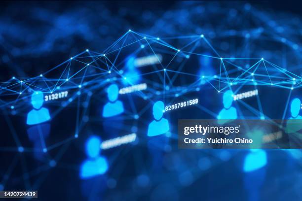 people network connection - blockchain stock pictures, royalty-free photos & images