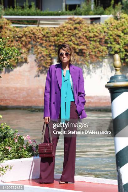 Anna Foglietta is seen during the 79th Venice International Film Festival on September 04, 2022 in Venice, Italy.