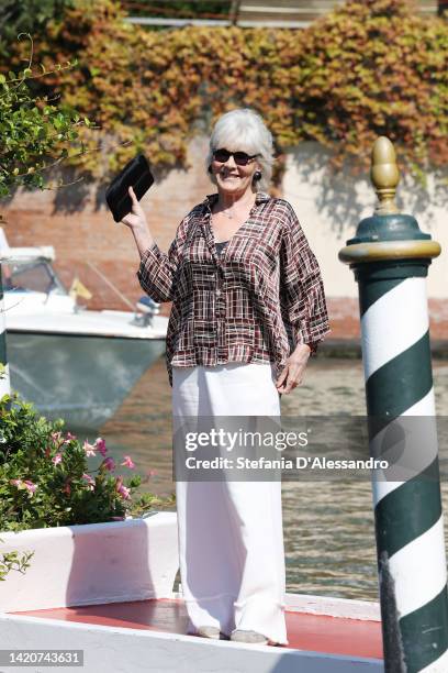 Caterina Caselli is seen during the 79th Venice International Film Festival on September 04, 2022 in Venice, Italy.