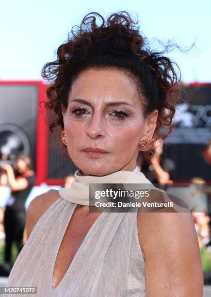 Lidia Vitale attends the "Ti Mangio Il Cuore" and "Les Enfants Des Autres" red carpet at the 79th Venice International Film Festival on September 04,...