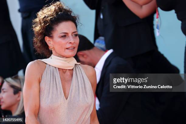 Lidia Vitale attends the "Ti Mangio Il Cuore" and "Les Enfants Des Autres" red carpet at the 79th Venice International Film Festival on September 04,...