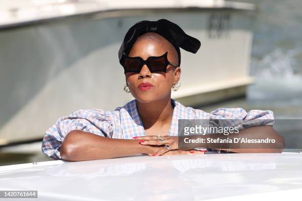 Janicza Bravo is seen during the 79th Venice International Film Festival on September 04, 2022 in Venice, Italy.