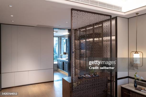 screen in house - screen partition stock pictures, royalty-free photos & images