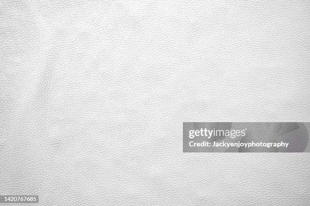 full frame shot of white leather - white leather stock pictures, royalty-free photos & images
