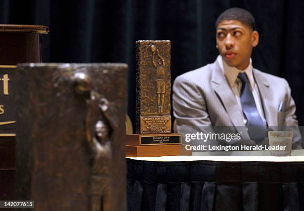 The 2012 Adolph Rupp Trophy was presented by The Commonwealth Athletic Club of Kentucky to UK's Anthony Davis during a ceremony held in the Marriott...