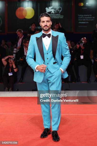 Mariano Di Vaio attends "The Whale" & "Filming Italy Best Movie Achievement Award Red Carpet" red carpet at the 79th Venice International Film...