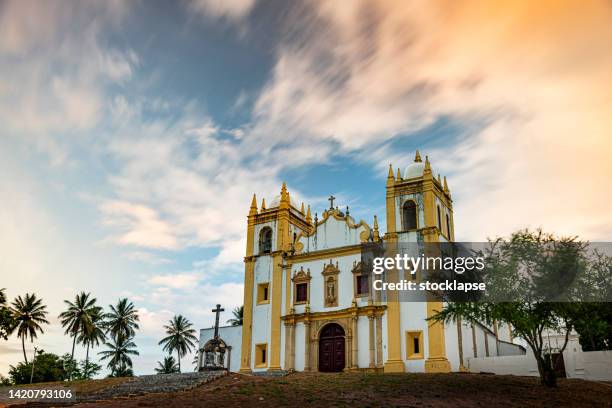 carmo church in olinda old town, pernambuco - olinda imagens e fotografias de stock