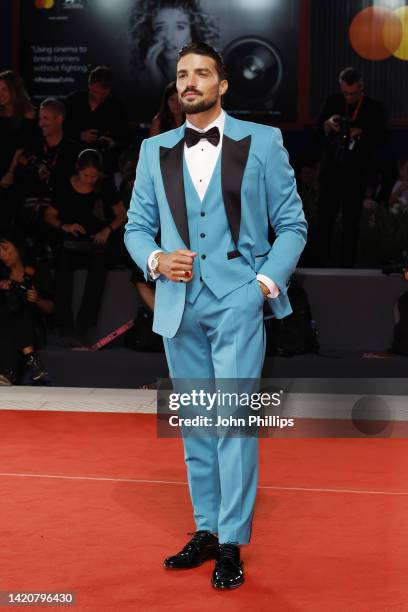 Mariano Di Vaio attends "The Whale" & "Filming Italy Best Movie Achievement Award" red carpet at the 79th Venice International Film Festival on...