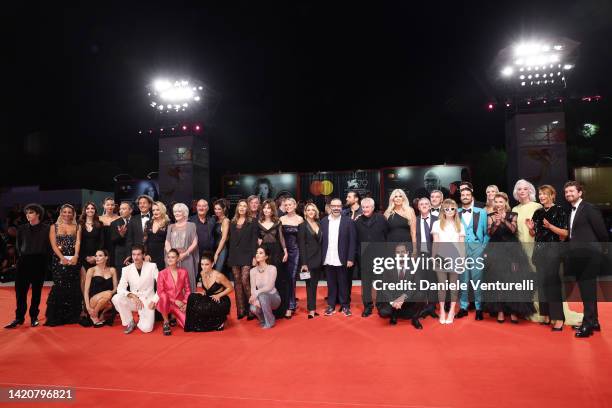 Filming Italy Best Movie Achievement Award guests attend "The Whale" & "Filming Italy Best Movie Achievement Award" red carpet at the 79th Venice...