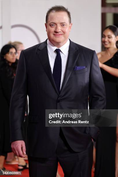 Brendan Fraser attends "The Whale" & "Filming Italy Best Movie Achievement Award" red carpet at the 79th Venice International Film Festival on...