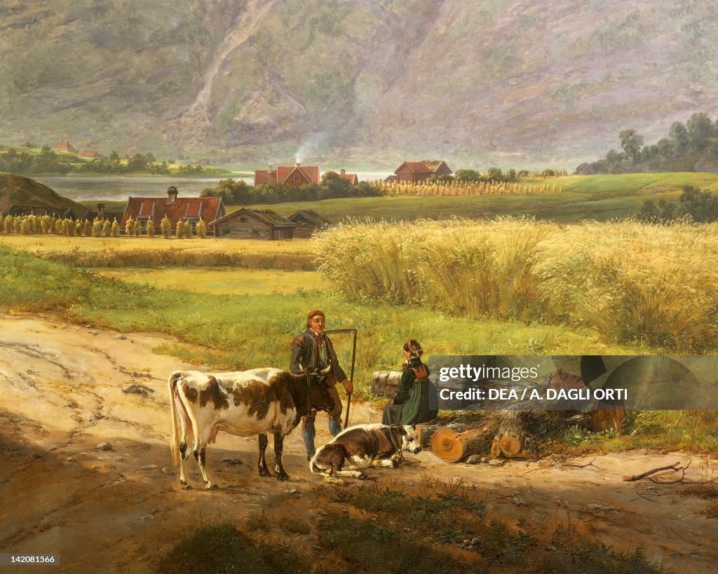 Norwegian farmers by Johan Christian Clausen Dahl