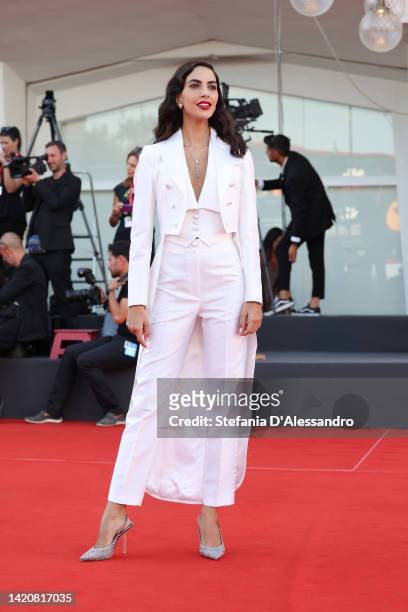 Rocio Munoz Morales attends the "L'Immensità" red carpet at the 79th Venice International Film Festival on September 04, 2022 in Venice, Italy.