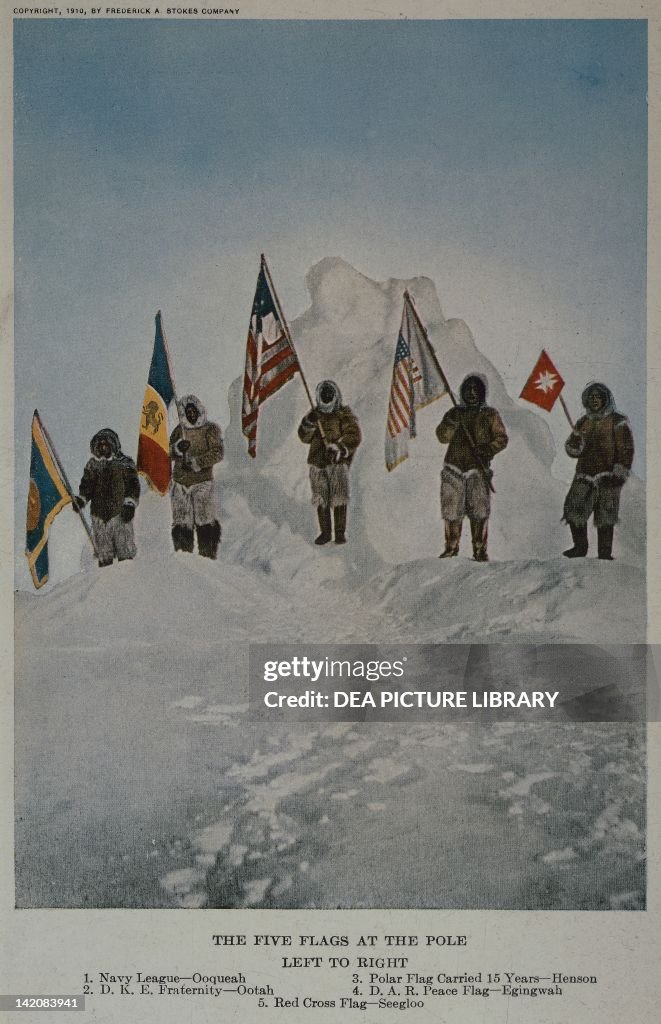 Perary Robert Edwin Peary's expedition to the North Pole, 1909. News Photo ...