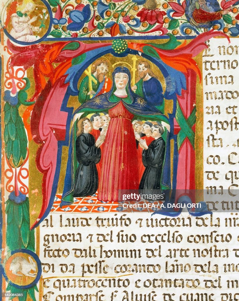 Initial capital letter with Madonna