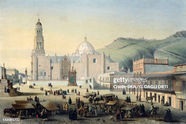 Zacatecas Cathedral, Mexico 19th century.