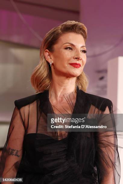 Najwa Nimri attends "The Whale" red carpet at the 79th Venice International Film Festival on September 04, 2022 in Venice, Italy.