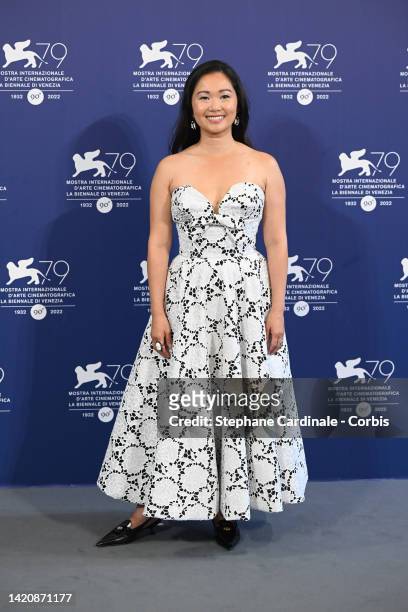 Hong Chau attends the photocall for "The Whale" at the 79th Venice International Film Festival on September 04, 2022 in Venice, Italy.