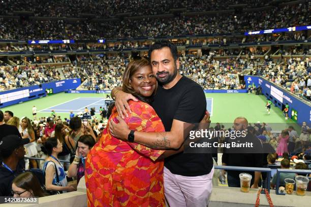 Retta and Kal Penn attend the Heineken suite at the US Open Tennis Championships at the USTA National Tennis Center in New York on on September 04,...
