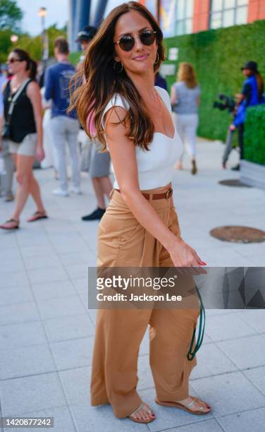 Minka Kelly attends the 2022 US Open at USTA Billie Jean King National Tennis Center on September 4, 2022 in the Flushing neighborhood of the Queens...