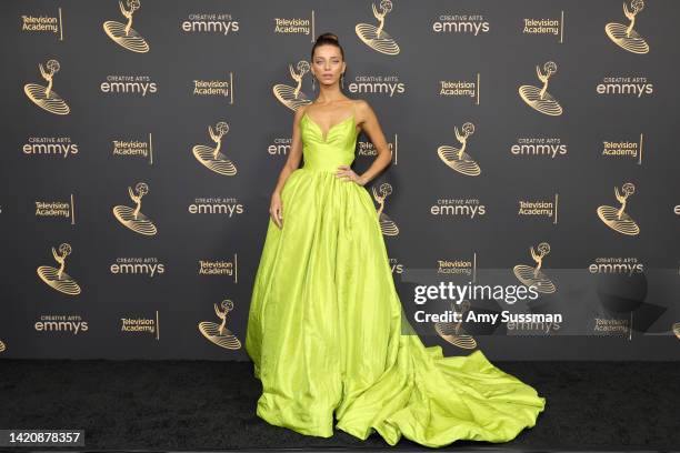 Angela Sarafyan attends the 2022 Creative Arts Emmys at Microsoft Theater on September 04, 2022 in Los Angeles, California.