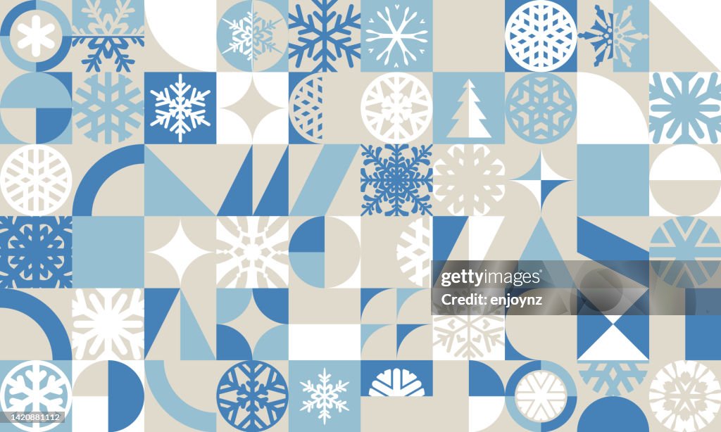 Fun Abstract Christmas seamless wallpaper background