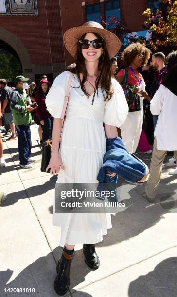 Anne Hathaway attends a screening of "Armageddon Time" at the Telluride Film Festival on September 04, 2022 in Telluride, Colorado.