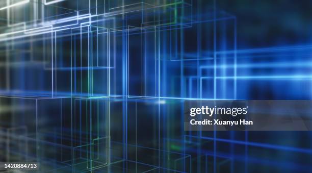 abstract lines connection network background - rectangle grid pattern stock pictures, royalty-free photos & images