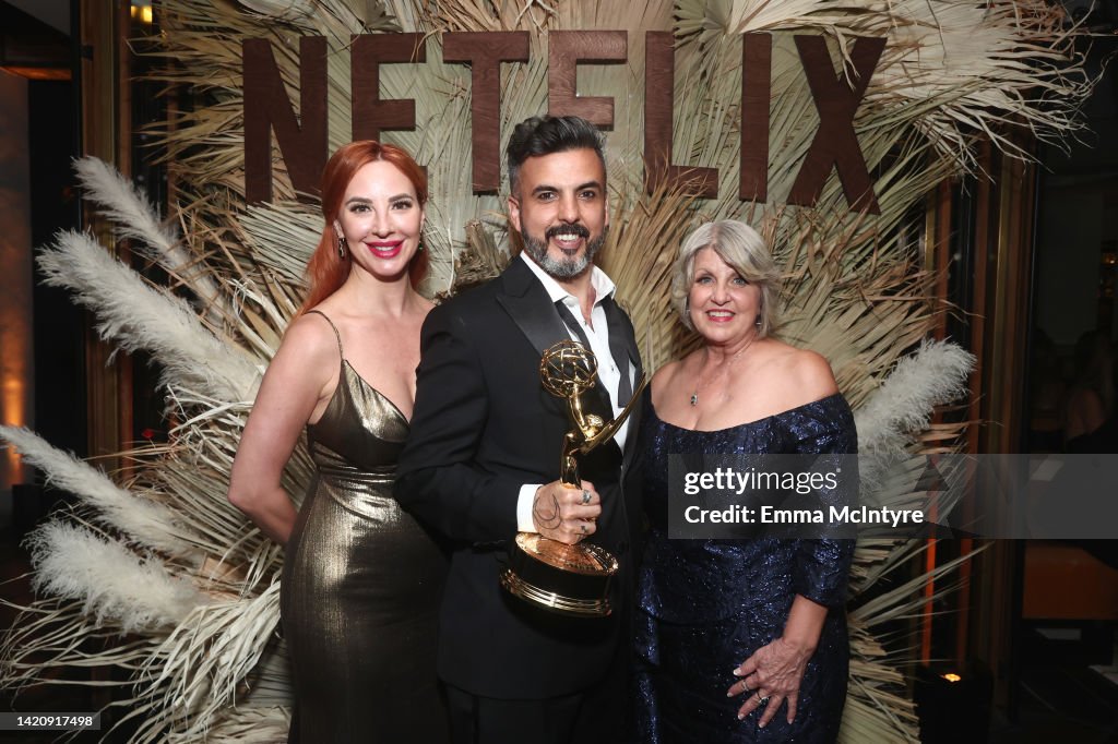 Netfix Creatives Guest, Nix Herrera, and guest attend the Netflix Creative Arts Emmy ...