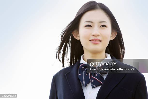 portrait of high school student - estudiante de bachillerato chica fotografías e imágenes de stock