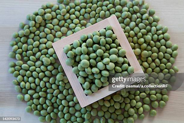 mug beans in measure box - mung bean stock pictures, royalty-free photos & images