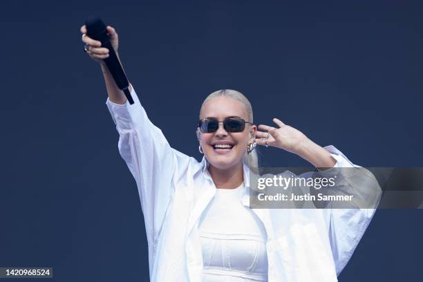 Anne-Marie performs live on the second day of SUPERBLOOM Festival 2022 on September 04, 2022 in Munich, Germany.