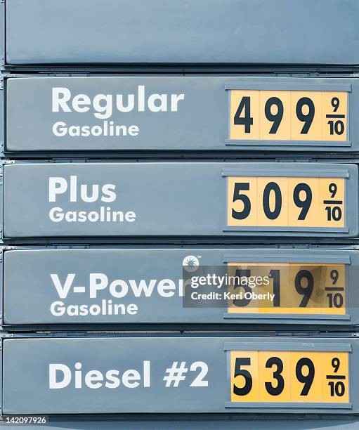 the price of gas is the highest in america's small towns like bridgeport, california. - gas prices stock pictures, royalty-free photos & images