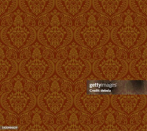 90 Red Victorian Wallpaper High Res Illustrations - Getty Images