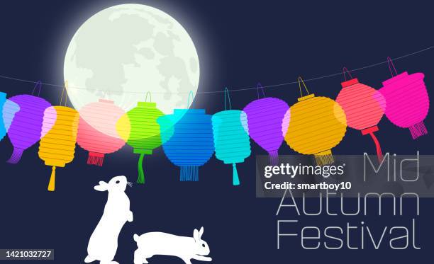 mid autumn festival - mid autumn festival stock illustrations