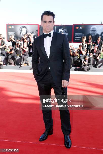 Colin Farrell attends "The Banshees Of Inisherin" red carpet at the 79th Venice International Film Festival on September 05, 2022 in Venice, Italy.