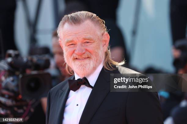 Brendan Gleeson attends "The Banshees Of Inisherin" red carpet at the 79th Venice International Film Festival on September 05, 2022 in Venice, Italy.