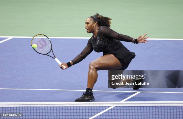 Serena Williams of USA during her last career match against Ajla Tomljanovic of Australia during day 5 of the US Open 2022, 4th Grand Slam event of...