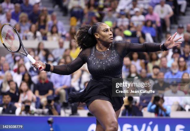 Serena Williams of USA during her last career match against Ajla Tomljanovic of Australia during day 5 of the US Open 2022, 4th Grand Slam event of...