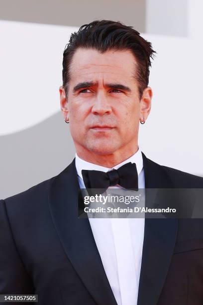 Colin Farrell attends "The Banshees Of Inisherin" red carpet at the 79th Venice International Film Festival on September 05, 2022 in Venice, Italy.