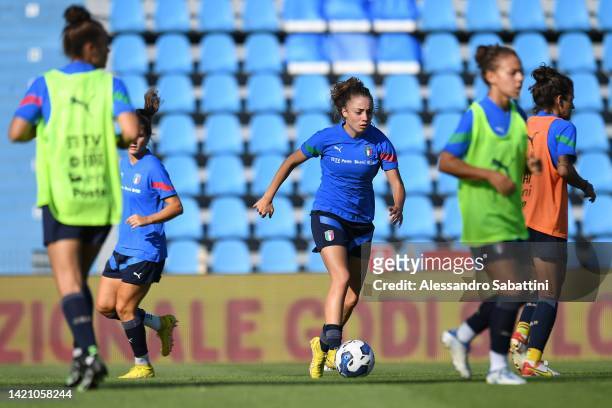 Benedetta Glionna of Italy Women during the Italy Training Session & Press Conference at Stadio Paolo Mazza on September 05, 2022 in Ferrara, Italy.