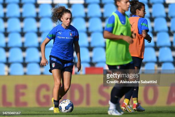Benedetta Glionna of Italy Women during the Italy Training Session & Press Conference at Stadio Paolo Mazza on September 05, 2022 in Ferrara, Italy.