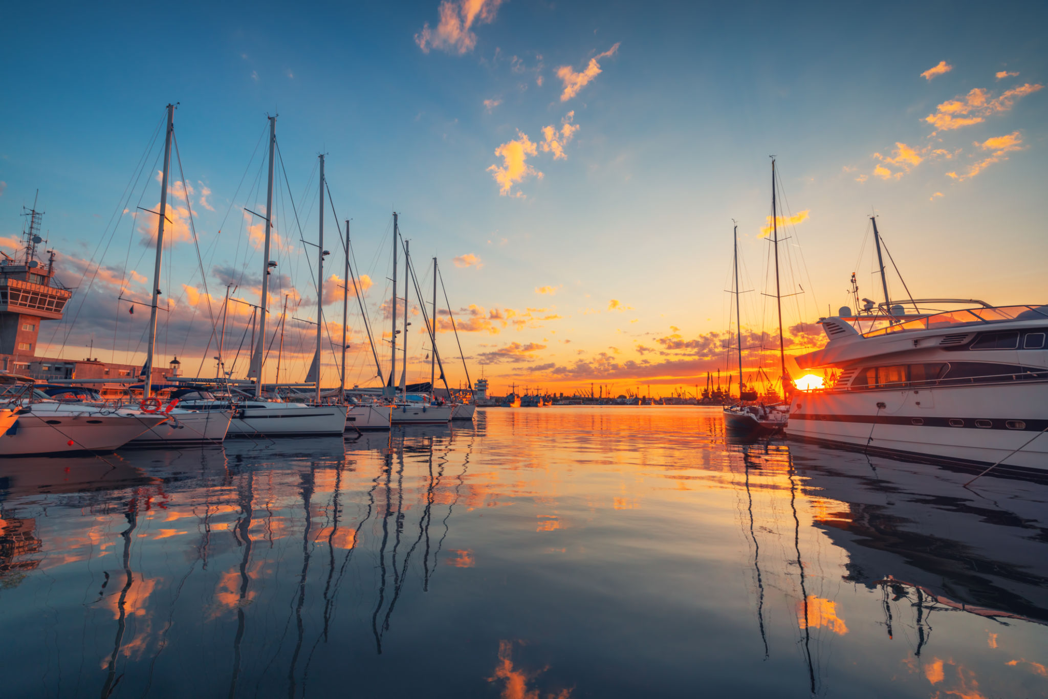 autumn yacht