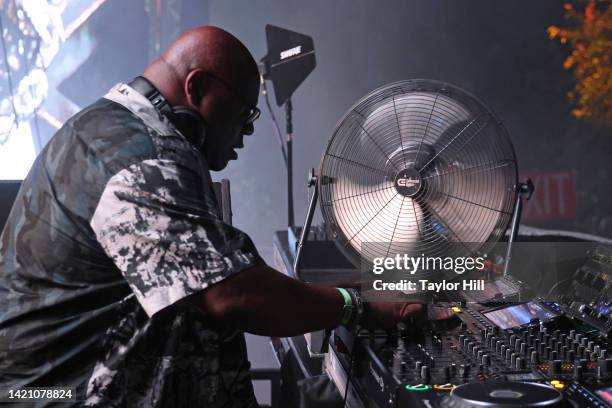 Carl Cox performs during the 2022 Electric Zoo Festival at Randall's Island on September 04, 2022 in New York City.