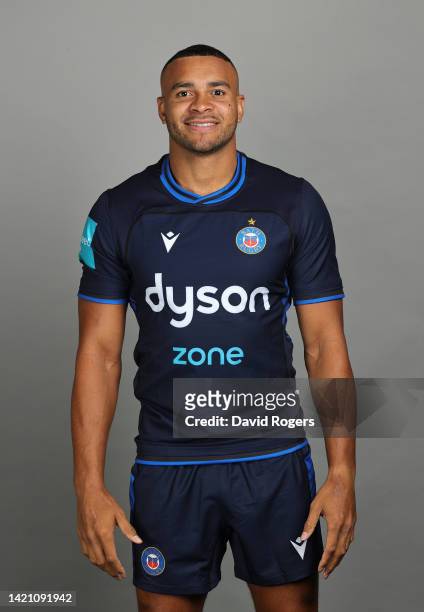 Jonathan Joseph of Bath Rugby poses for a portrait during the squad photocall for the 2022-2023 Gallagher Premiership Rugby season at Farleigh House...
