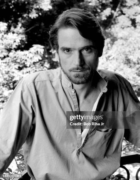 Actor Jeremy Irons portrait session, July 10, 1984 in Los Angeles, California.