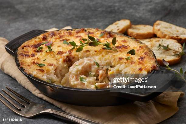 fisherman's pie with cheesy mashed potatoes - casserole bildbanksfoton och bilder