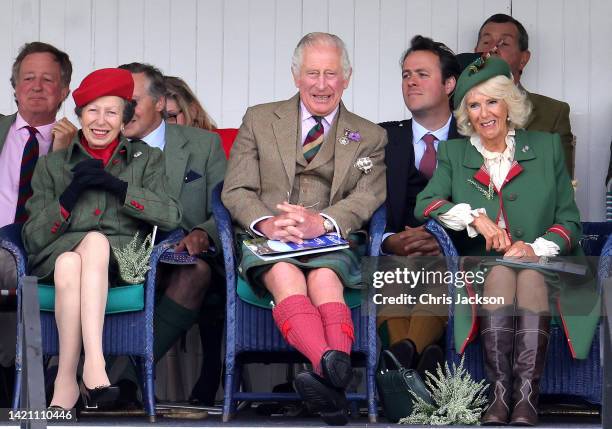 Princess Anne, Princess Royal, Prince Charles, Prince of Wales, known as the Duke of Rothesay when in Scotland and Camilla, Duchess of Cornwall...