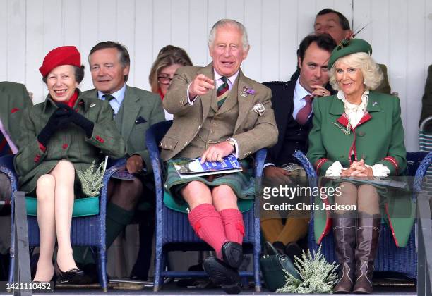 Princess Anne, Princess Royal, Prince Charles, Prince of Wales, known as the Duke of Rothesay when in Scotland and Camilla, Duchess of Cornwall...